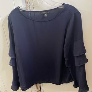 Women’s long sleeve blouse- navy blue